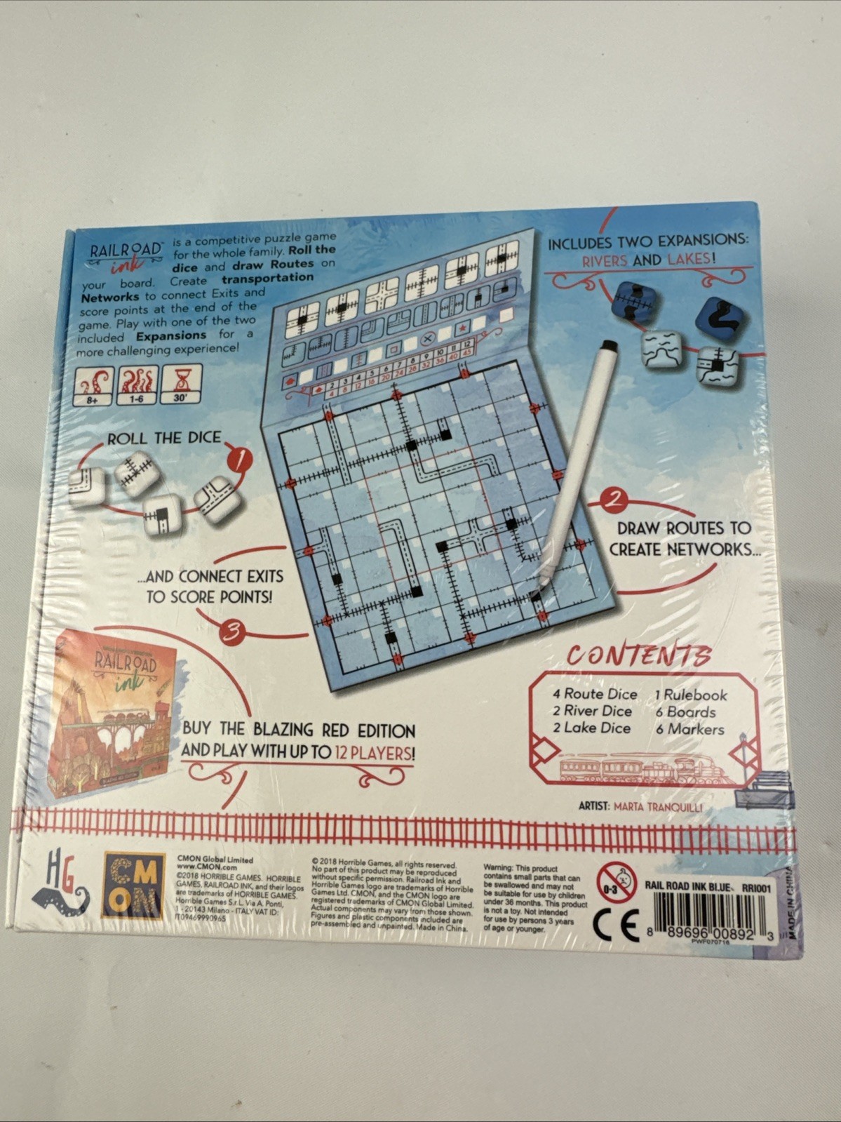 Railroad Ink Deep Blue Edition Board Game Sealed