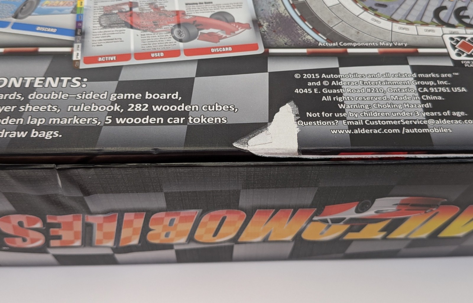Automobiles Board Game AEG Alderac Entertainment Group 2015 Open Box Unplayed
