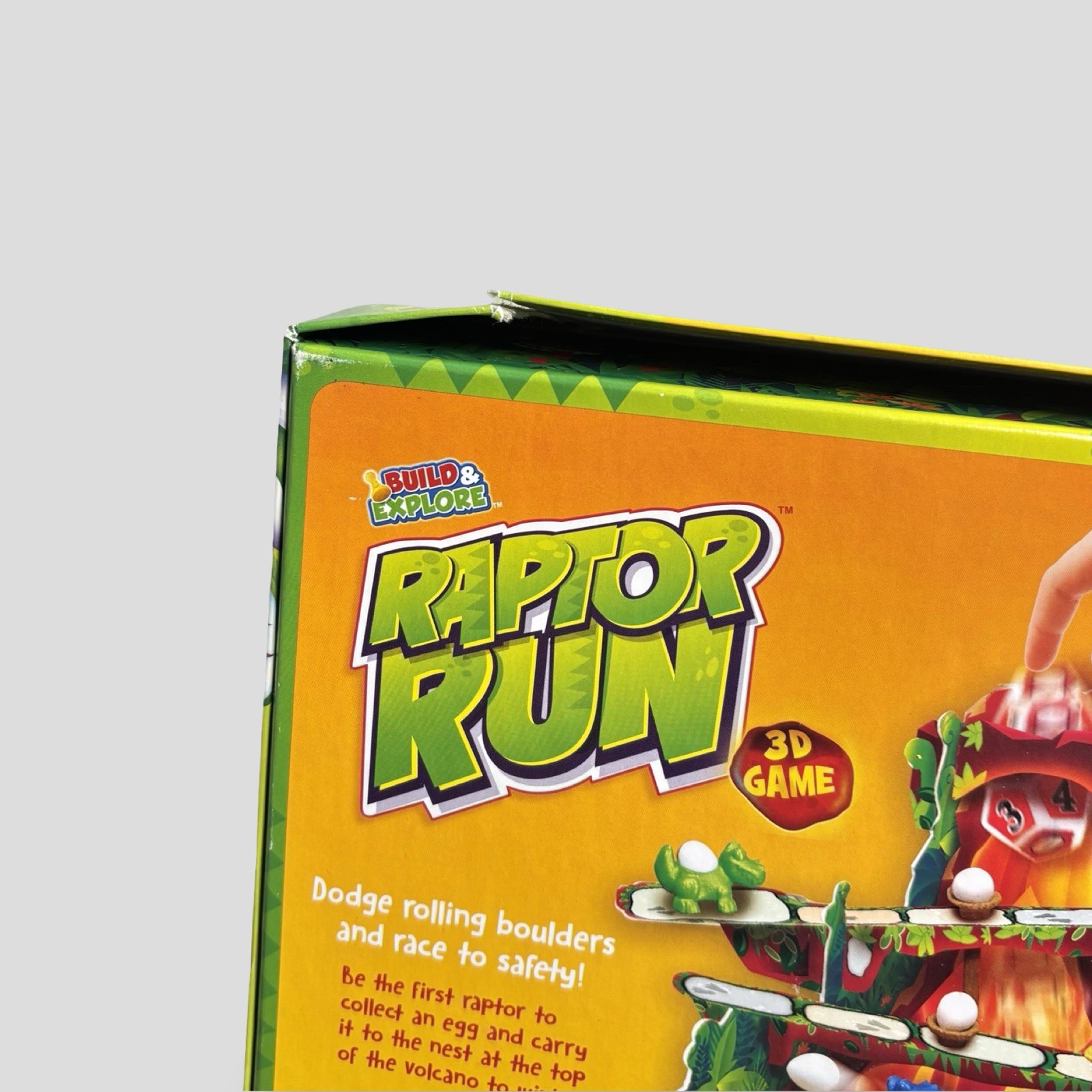 Buffalo Games Raptor Run 3D Game RARE HTF Ages 4+ Complete