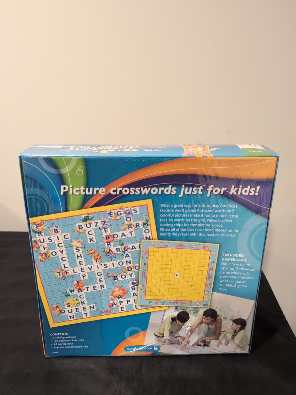 Scrabble Jr Crossword Board Game Hasbro 2008 New Factory Sealed Ages 5+