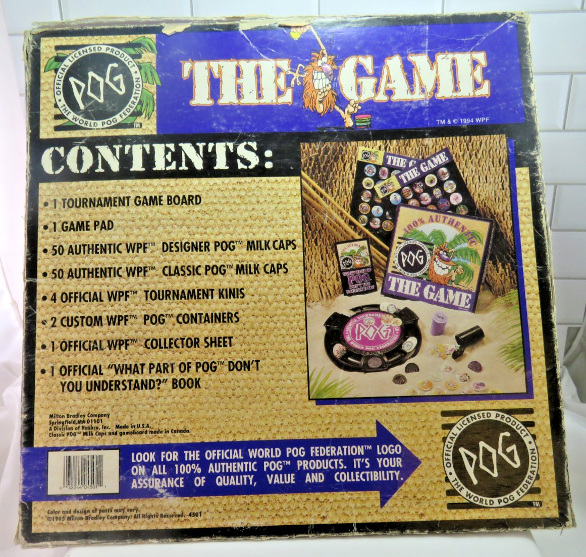 Vintage POG The Game 100% Authentic World POG Federation w/ Extra POGs Boxed
