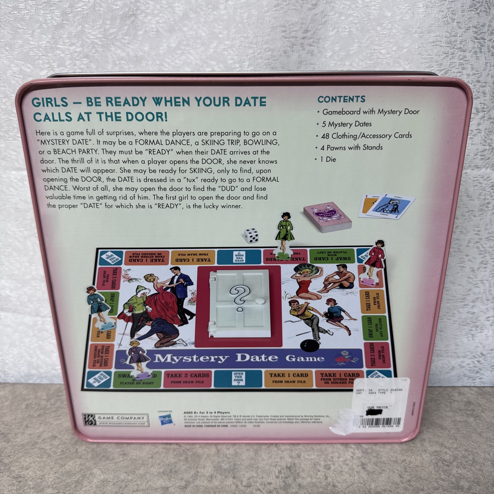 Mystery Date Game Nostalgia Edition In Tin Ages 8 And Up Complete