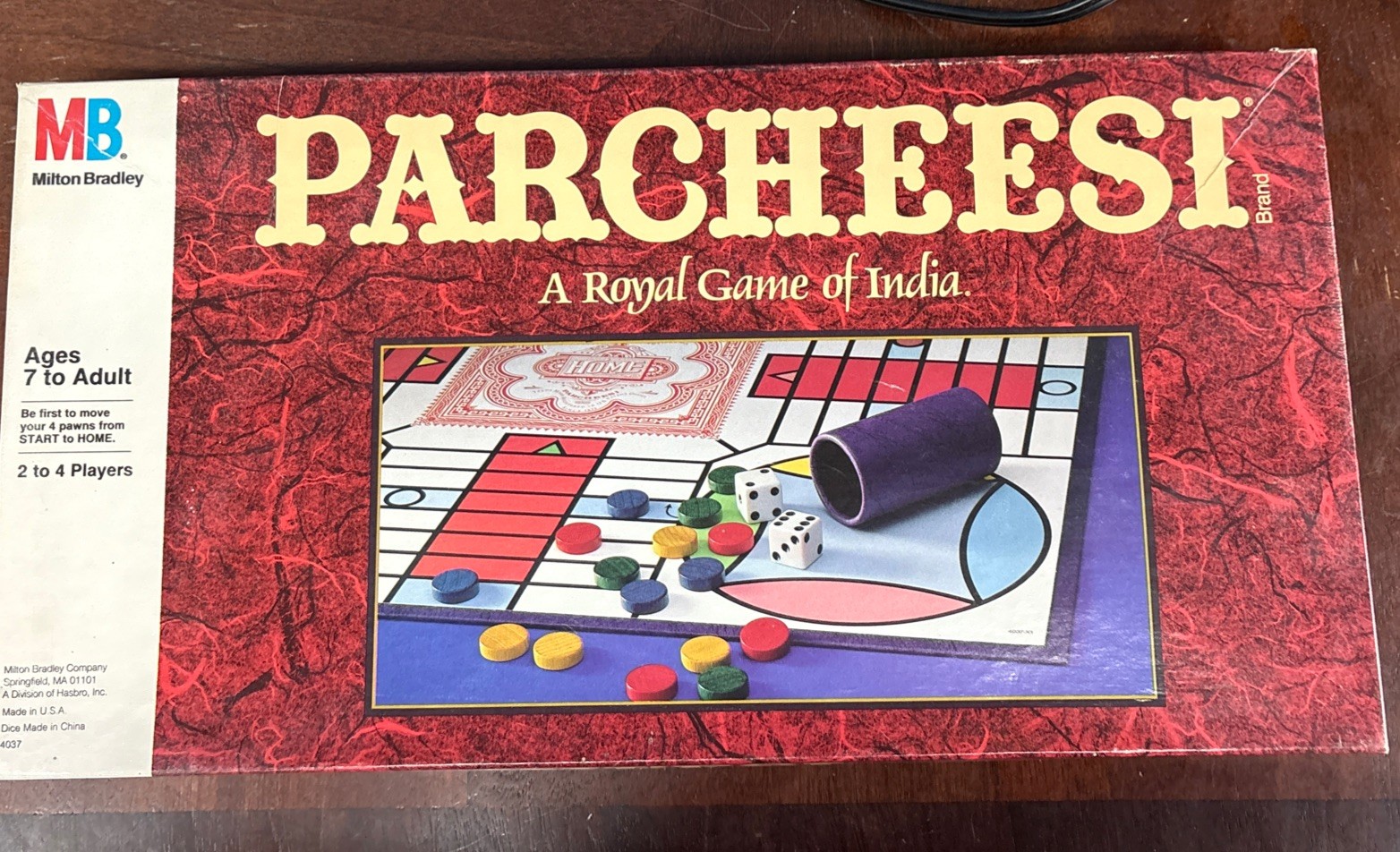 Milton Bradley Parcheesi Board Game 2-4 Players (4037)