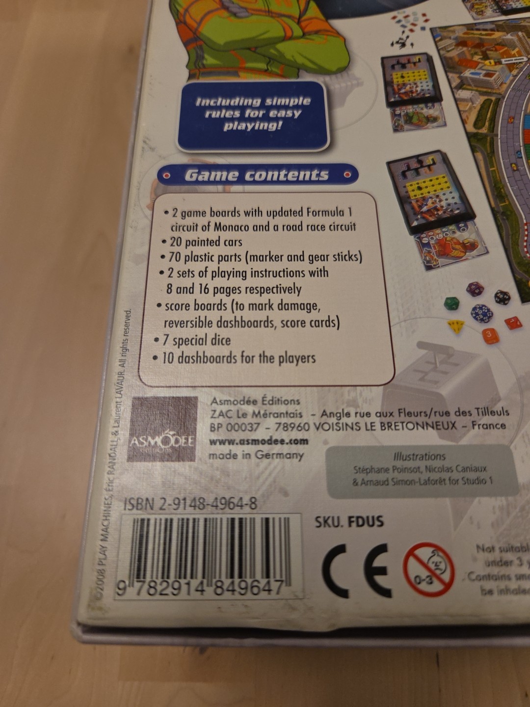 Asmodee Formula D Board Game – Complete With Promo Car & Catalina Santana Card
