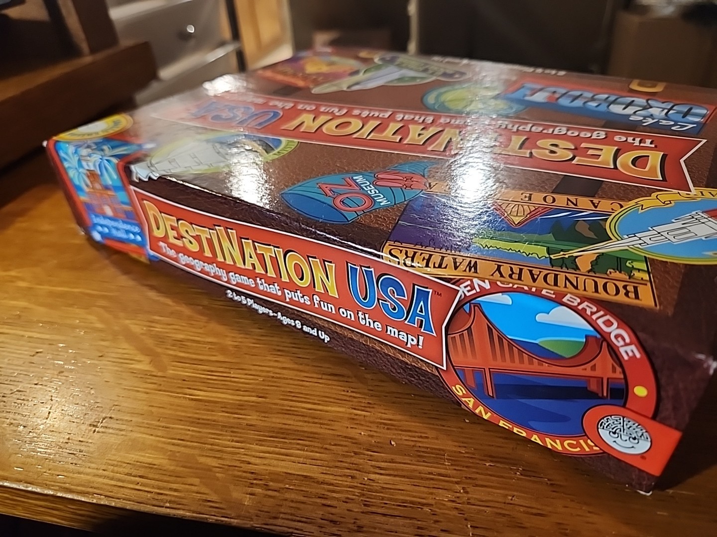 MindWare DESTINATION USA Board Game Learn Geography 50 States Map 2010 COMPLETE