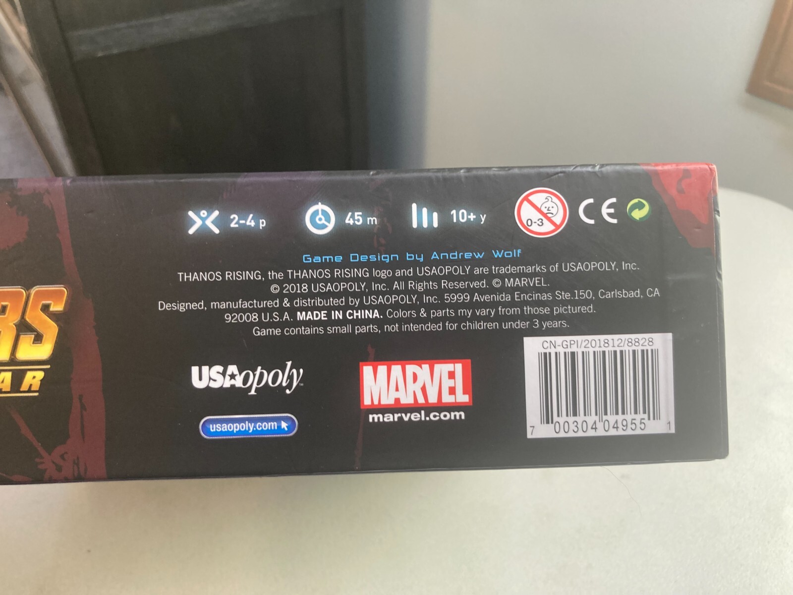 THANOS RISING Marvel Studios Avengers Infinity War Board Game USApoloy Movie