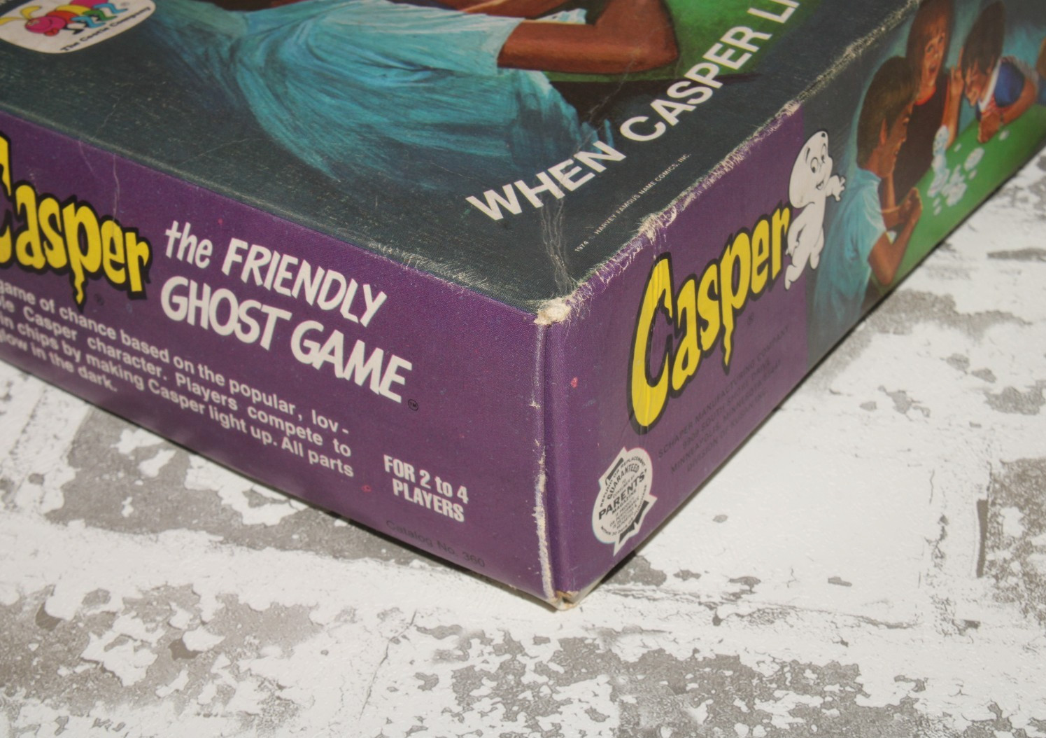 VTG 1974 Casper The Friendly Ghost Game #360 Schaper Glow In Dark READ