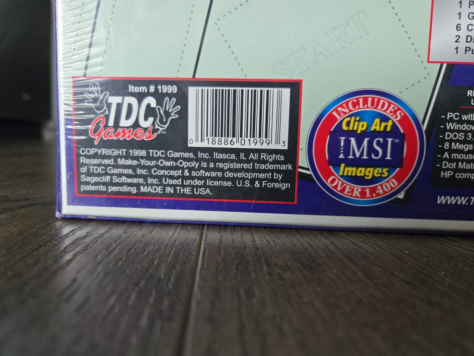 Monopoly Make Your Own Opoly The Vintage Board Game TDC Games SEALED/NEW Unique
