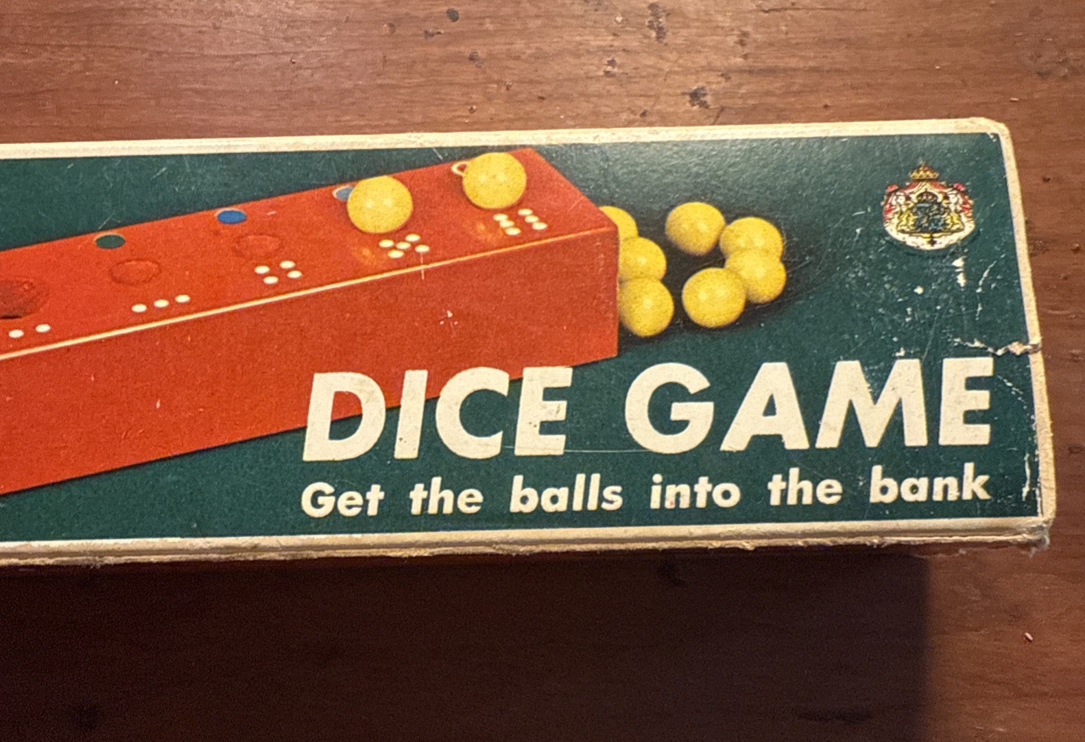 Vintage BRIO KULBANK DICE GAME KUGEL-SPIEL Game with Box HAS DICE/BALLS- Sweden