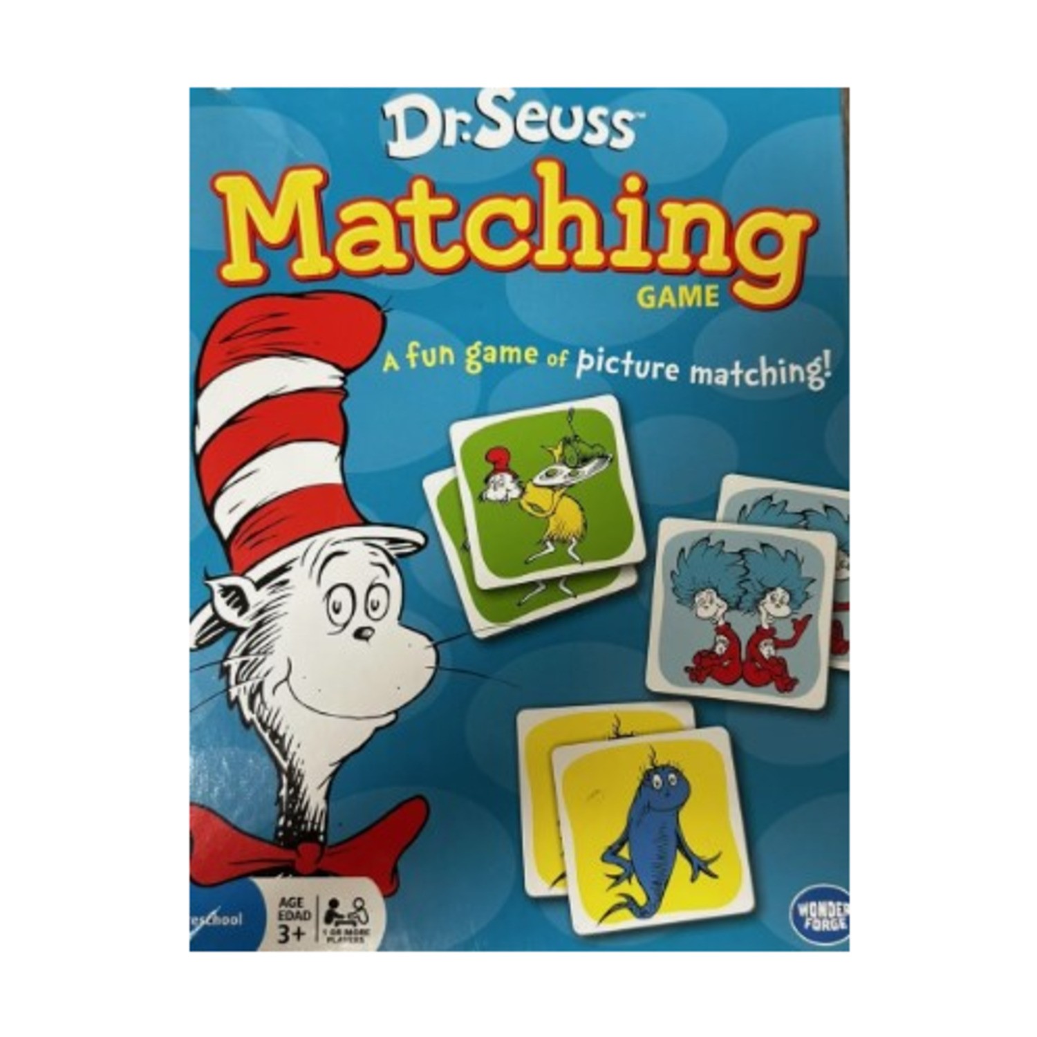 Wonder Forge Boardgame Dr. Seuss Matching Game Box VG+/NM