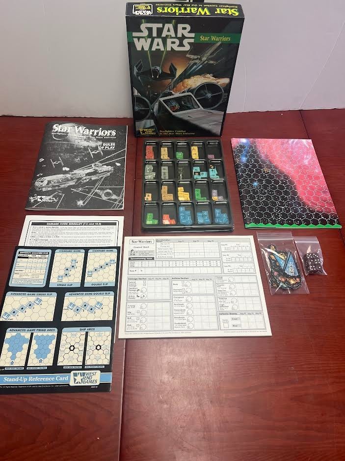 Star Wars: Star Warriors 1987 Starfighter Combat Board Game – West End Games