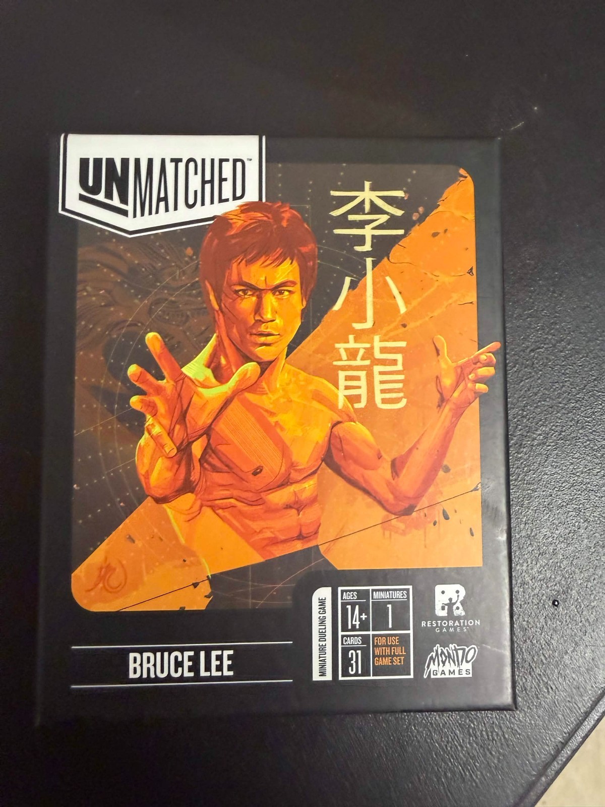 Unmatched Bruce Lee Restoration Games Expansion Complete NM Played Once