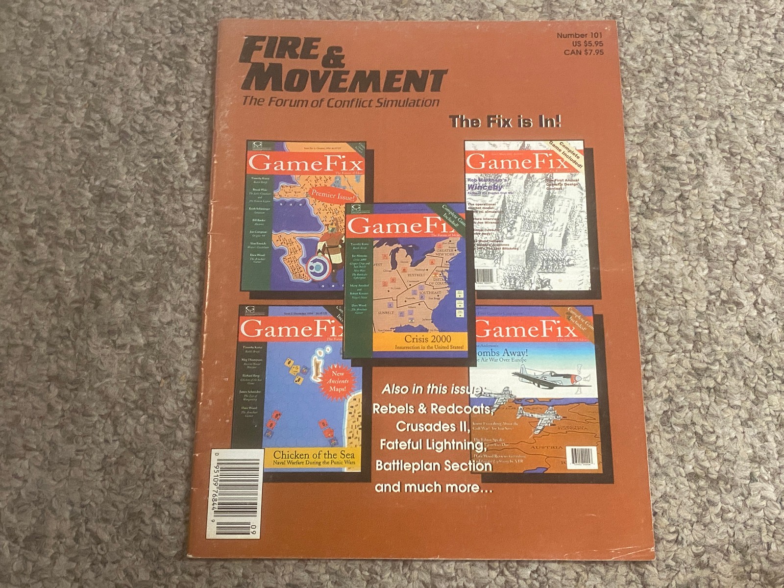 Fateful Lightning – XTR Corp 1994 – Complete & Unpunched w/ Errata Counters