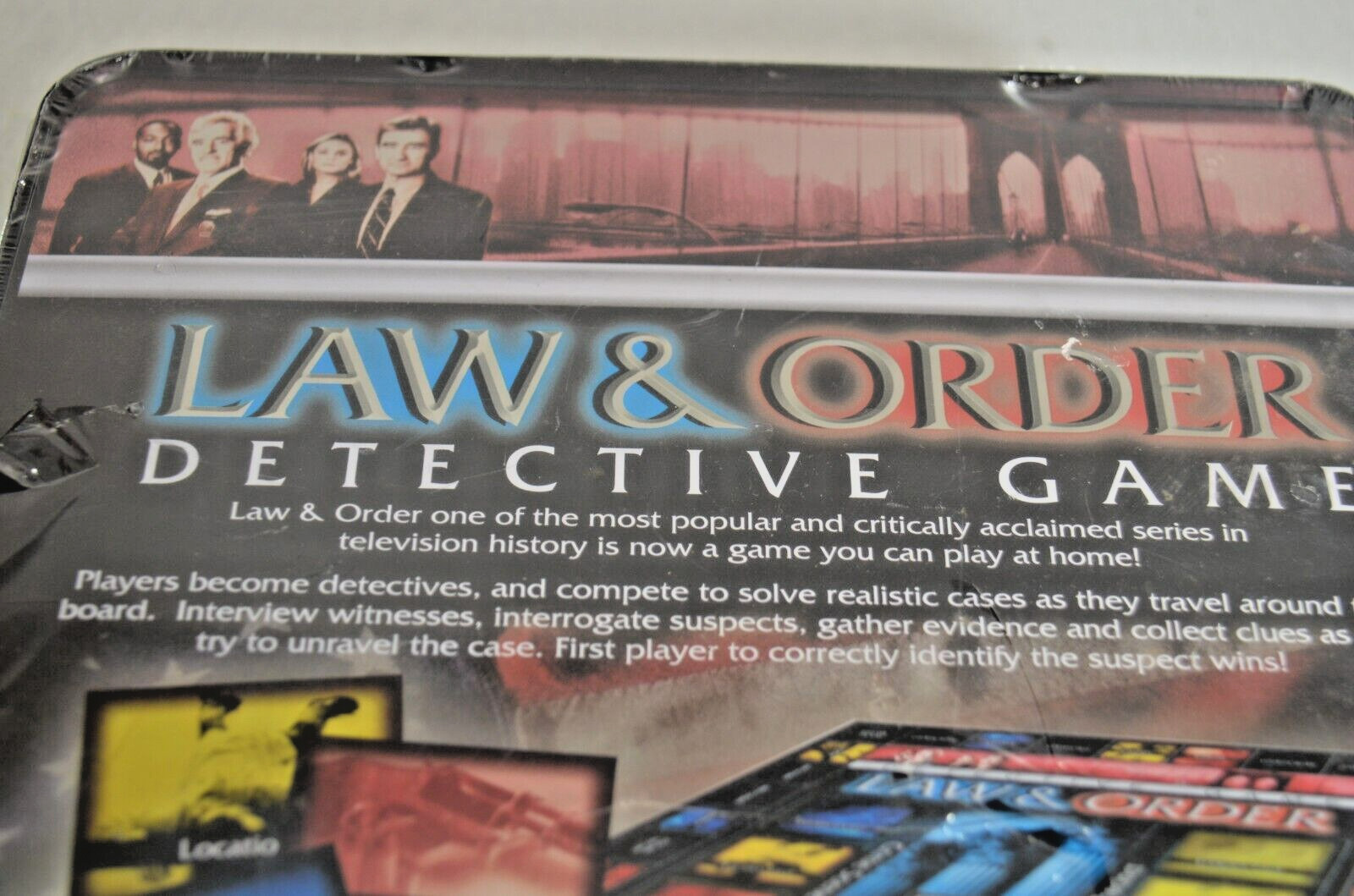 Law & Order Detective Game Tin 2-4 Players Cardinal New Sealed