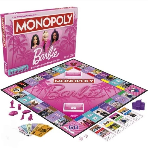 Monopoly, Barbie NEW! Dream Pink World Age 8 up, Hasbro Games