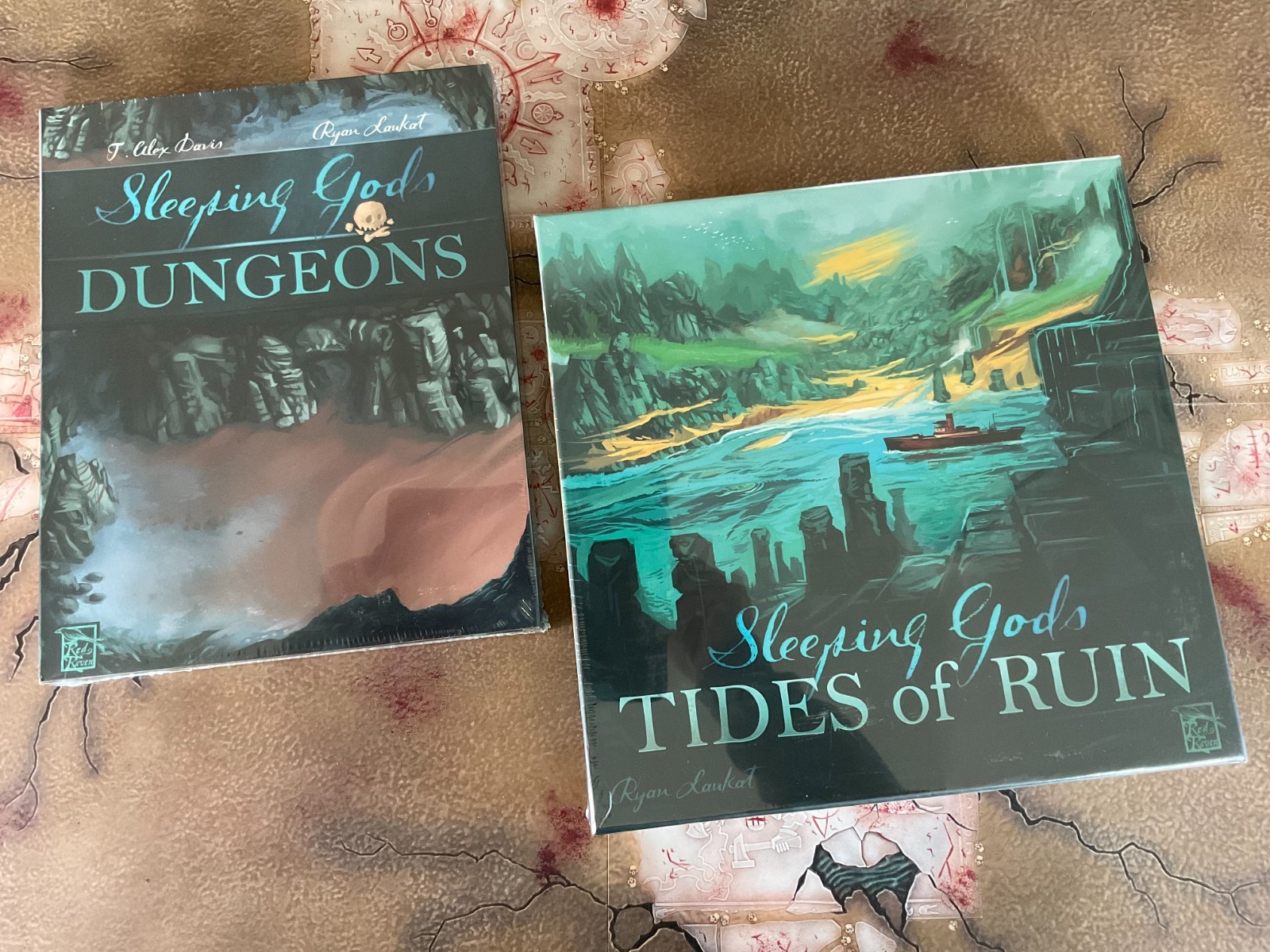 Red Raven SLEEPING GODS Expansion lot Dungeons, TIDES OF RUIN new sealed