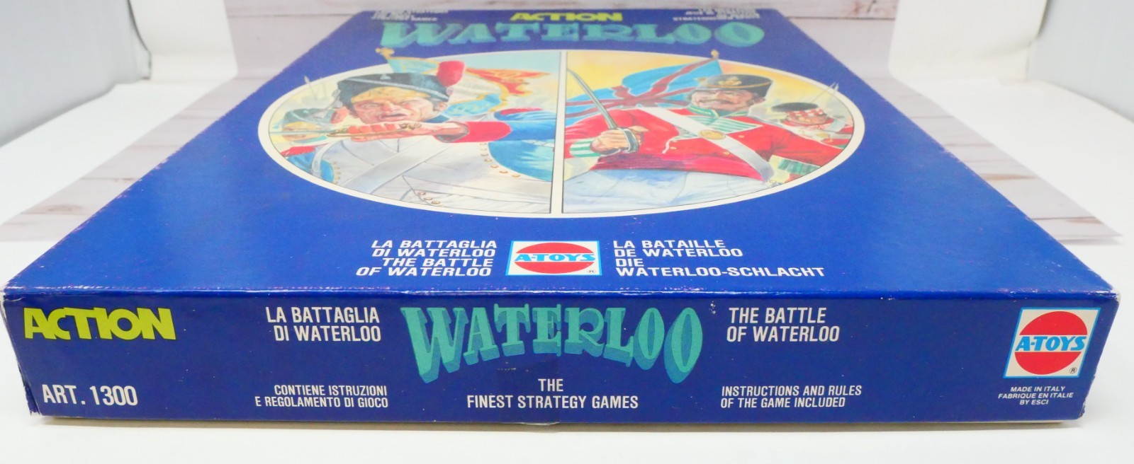 Esci A-Toys 1300 Action Waterloo, The Battle of Waterloo Board Game, Complete