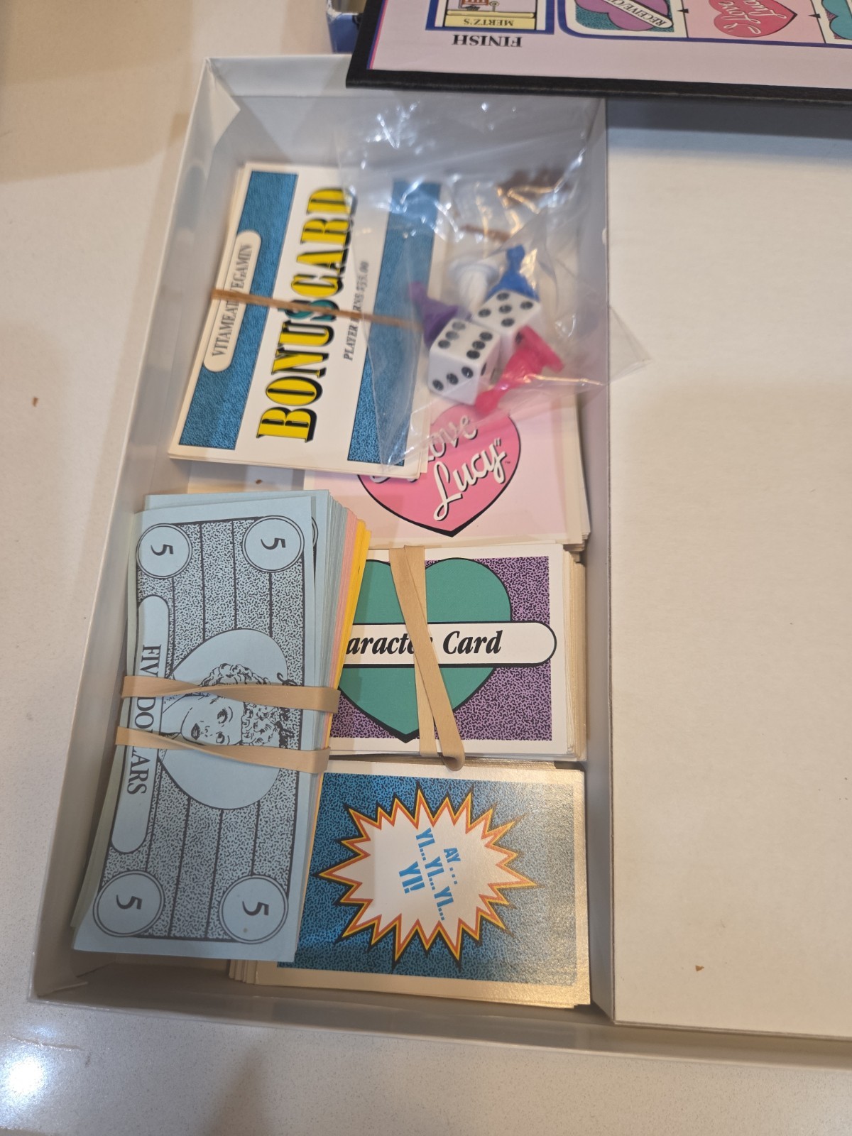 VINTAGE The I Love Lucy Board Game COMPLETE Talicor 1997 TV Show Lucille Ball
