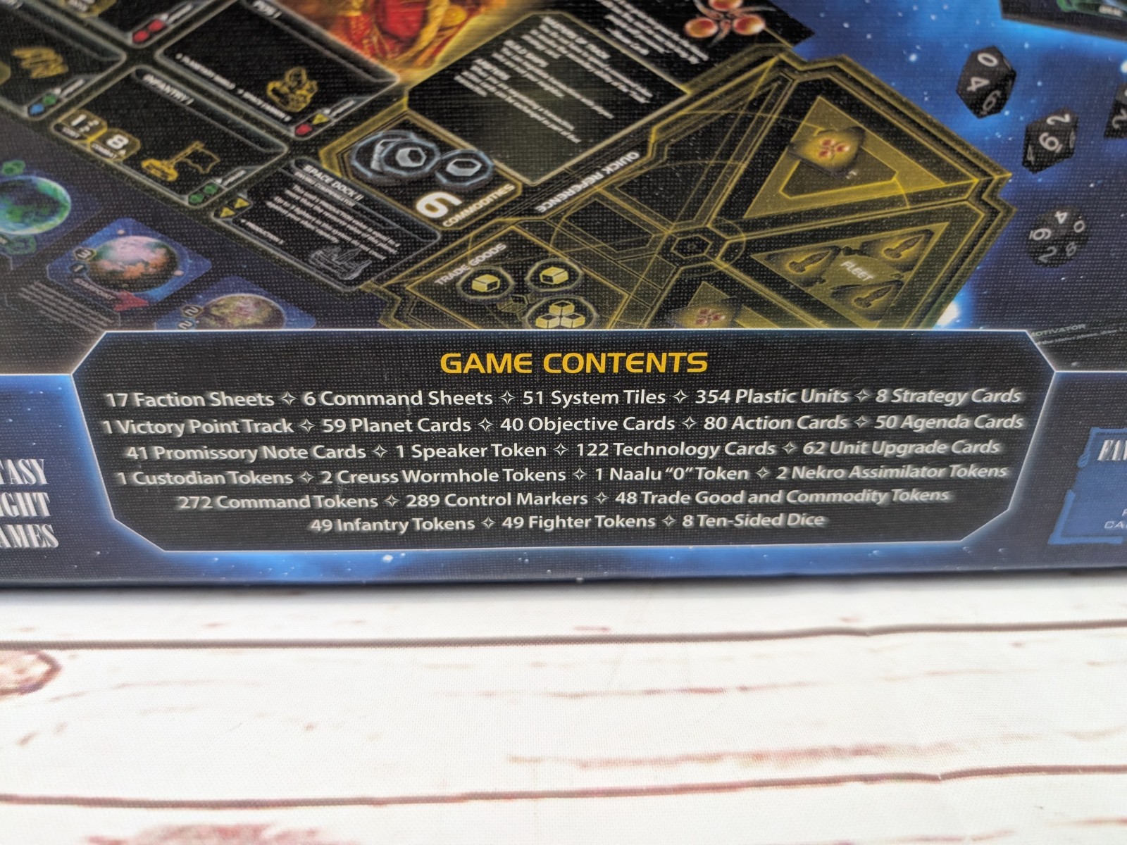 Twilight Imperium Fourth Edition Fantasy Flight Space 4X Board Game Unpunched
