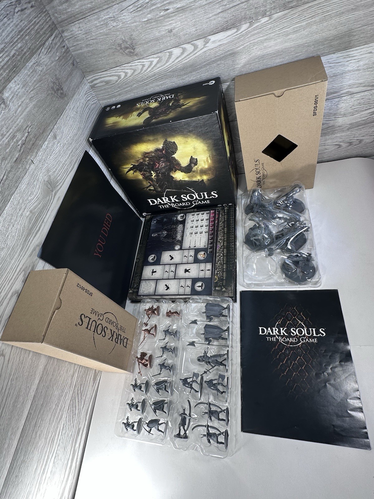 Dark Souls The Board Game Steamforged Games Used ~INCOMPLETE~Missing Parts