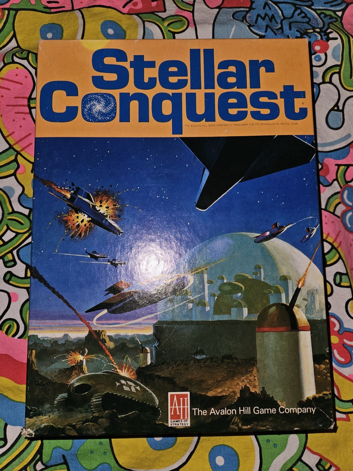 STELLAR CONQUEST Avalon Hill 1984 Board Game 100% Complete unpunched