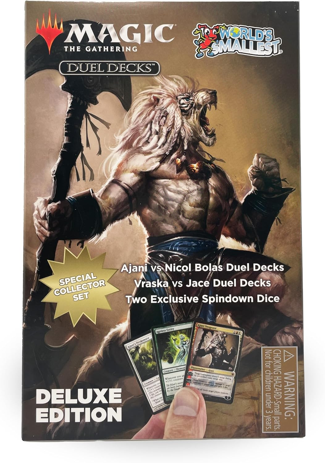 Worlds Smallest Magic: The Gathering Exclusive Collector Set Featuring Ajani VS.