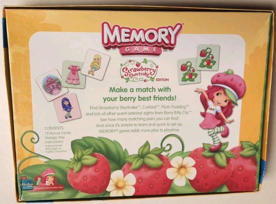 Hasbro Memory Game Strawberry Shortcake Edition 2009 Complete CIB Preschool