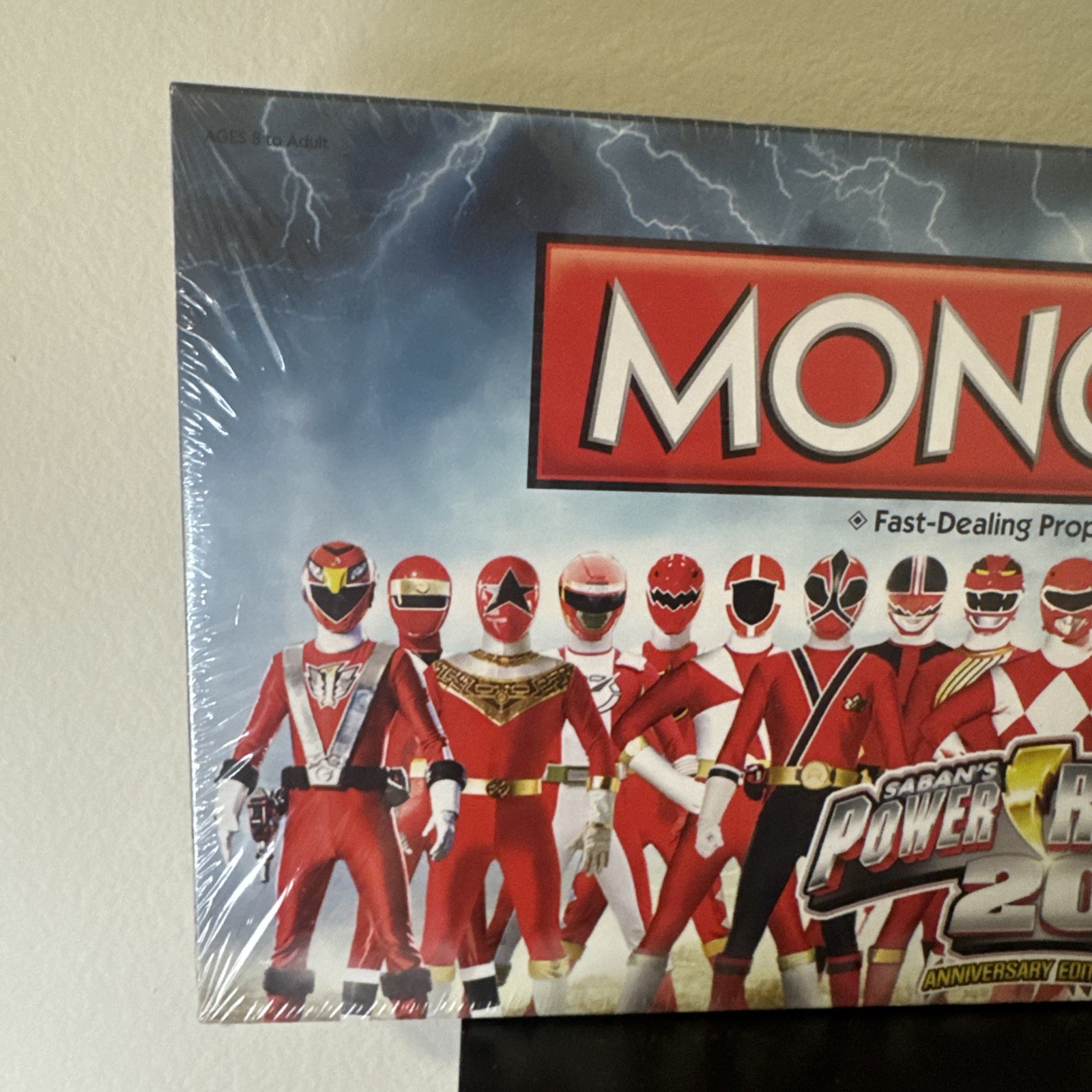 Power Rangers Monopoly Game 20th Anniversary Rare Hasbro Red Ranger Edition