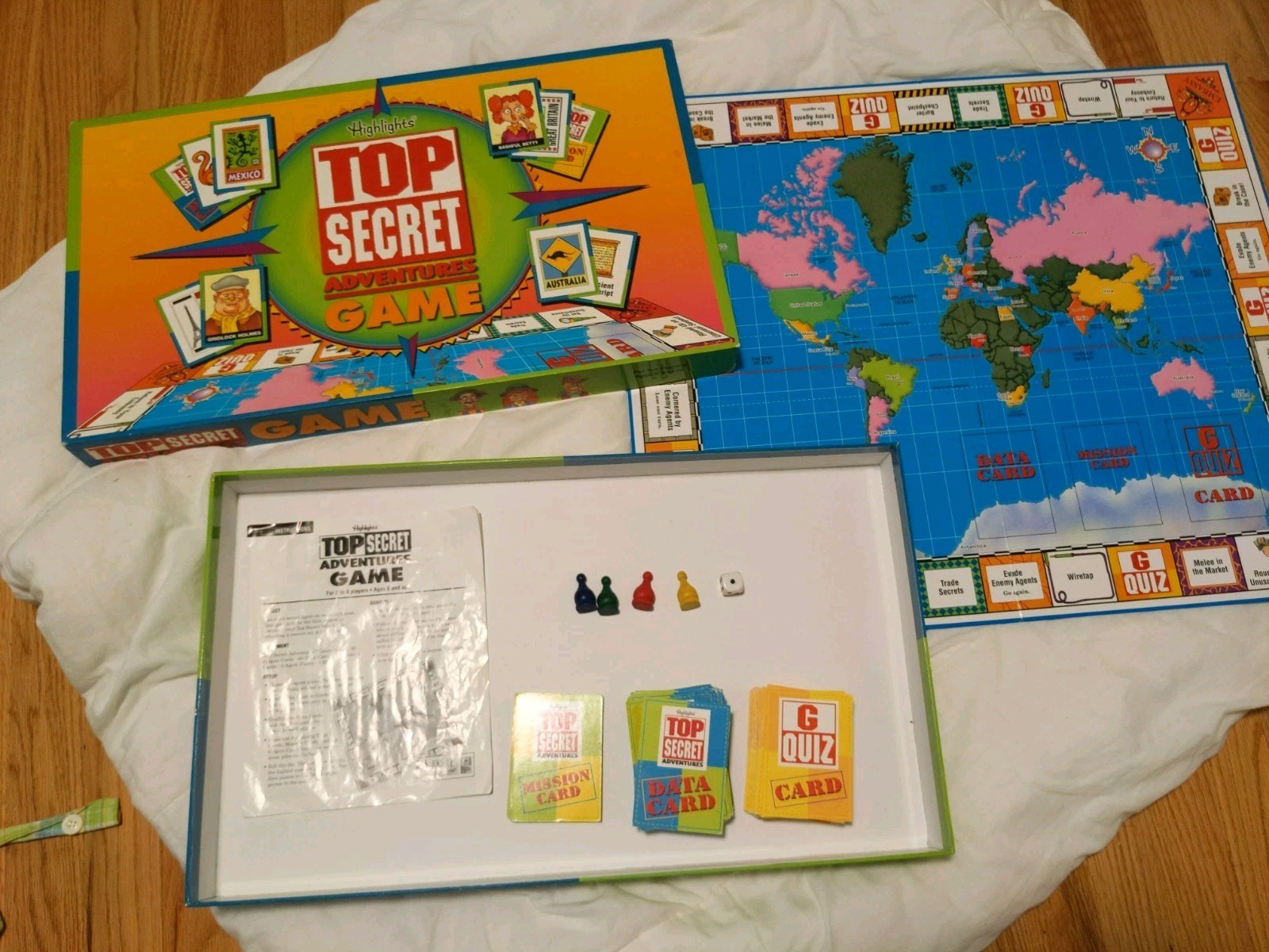 Highlights Top Secret Adventures Game Board Game 100% COMPLETE