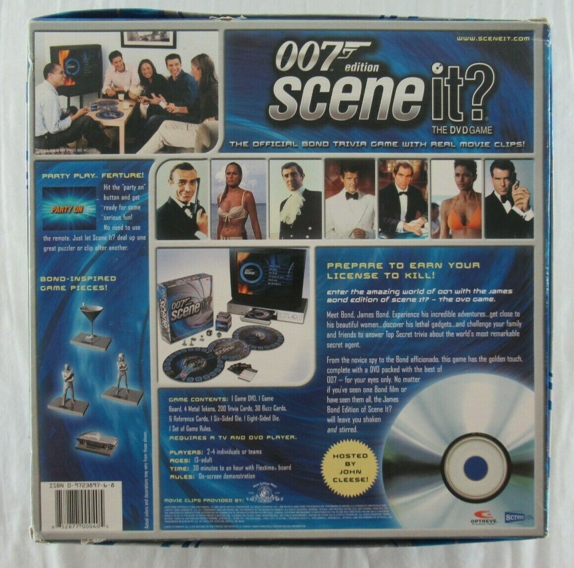 James Bond 007 Edition Scene It? DVD Board Game Screenlife 2004 100% COMPLETE