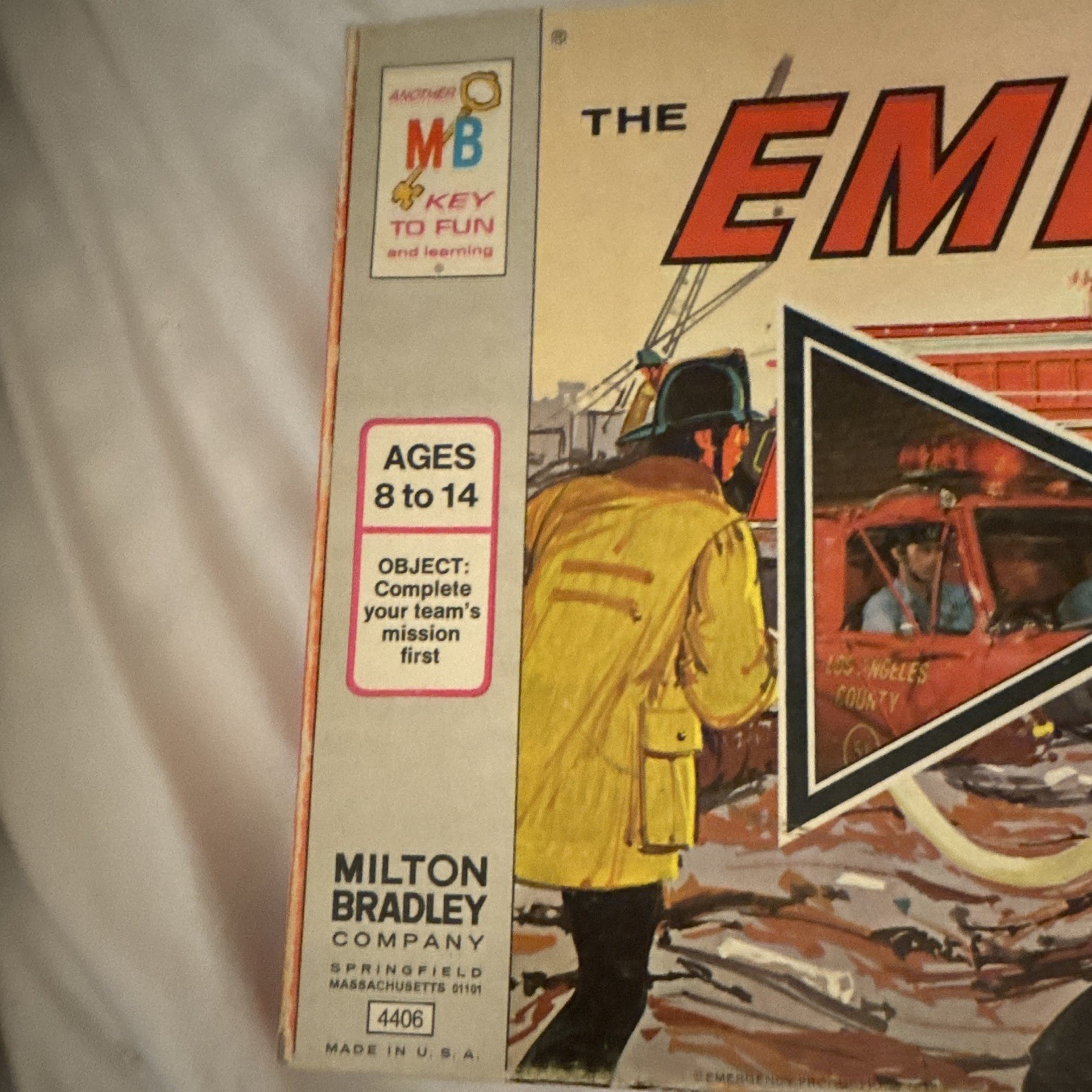 Milton Bradley The Emergency! Game 1974 Board Game MPN 4406 2+ Ages 8-14