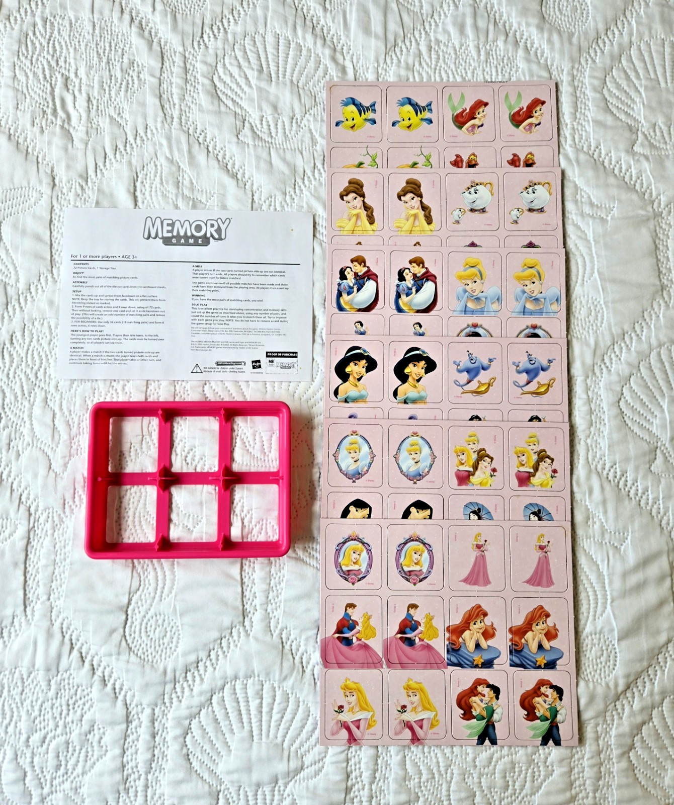 Milton Bradley Disney Princess Edition Memory Game