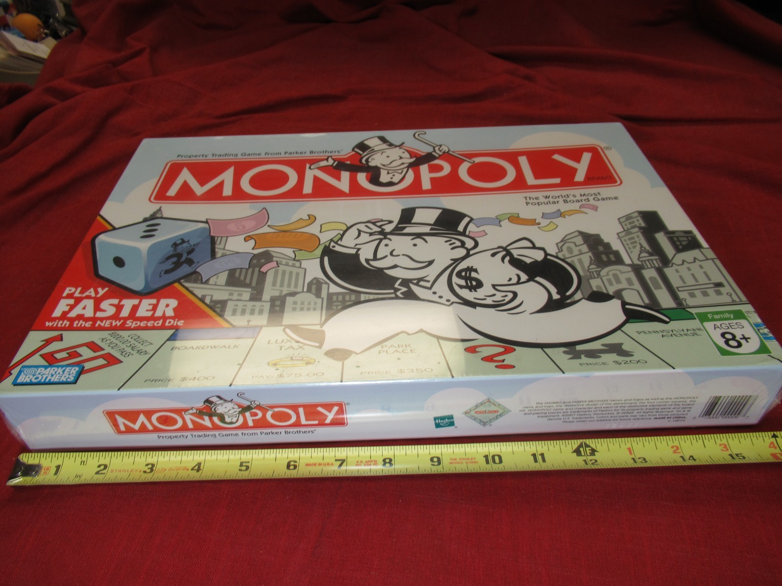 2007 Hasbro Monopoly Board Game, Parker Brothers New, Factory Sealed!