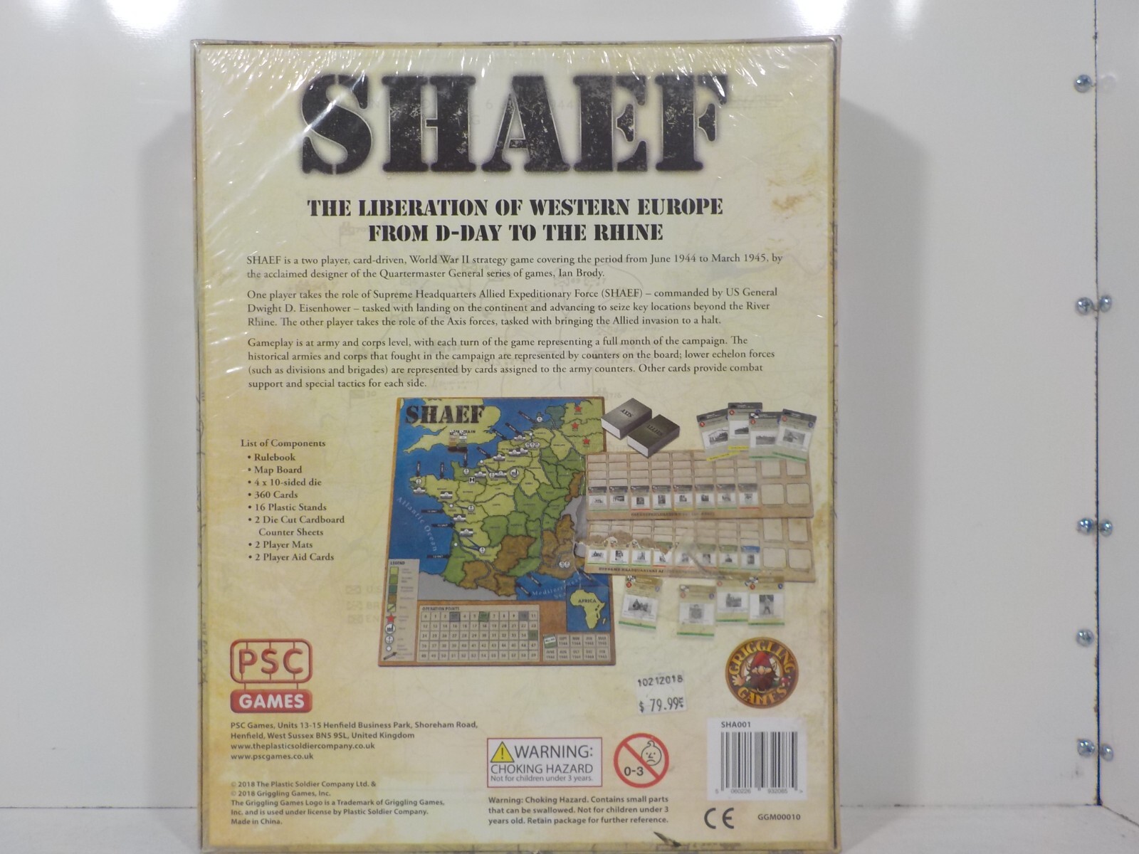 A327 SHAEF (Supreme Headquarters Allied Expeditionary Force) Board Game (B)