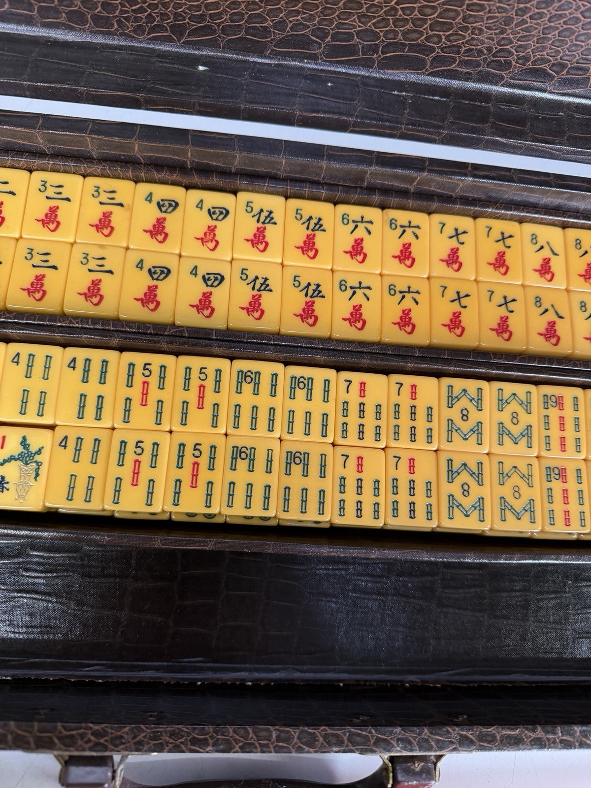167 Tile Butterscotch Bakelite CARDINAL PRODUCTS CO. Mahjong Set Case 4 Racks