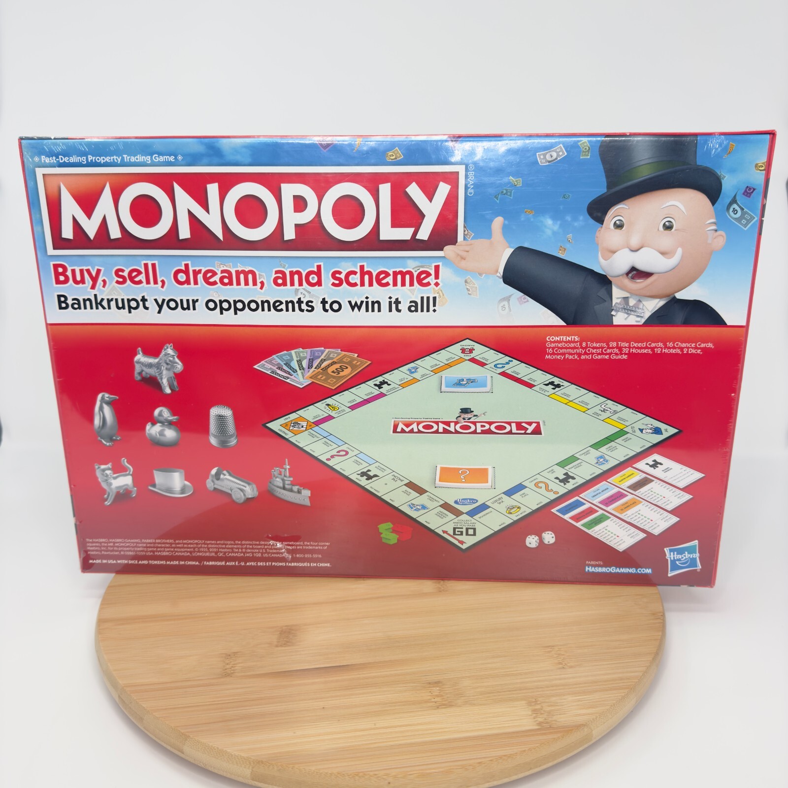 Hasbro MONOPOLY Strategy Modern Board Game For 2-6 Player Buy, Sell, Dream C1009