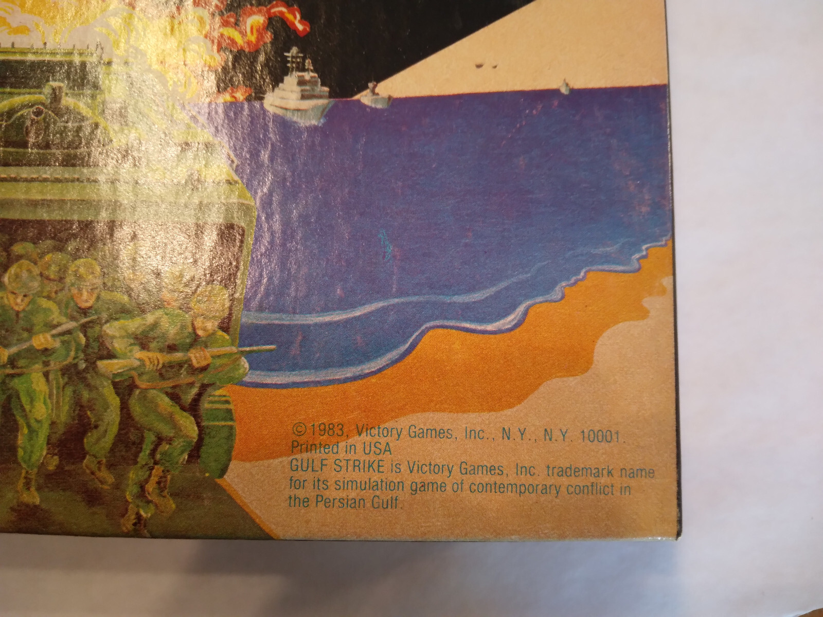 Gulf Strike VGI Game Vintage 1983 Complete Very Good Condition Mostly Unpunched