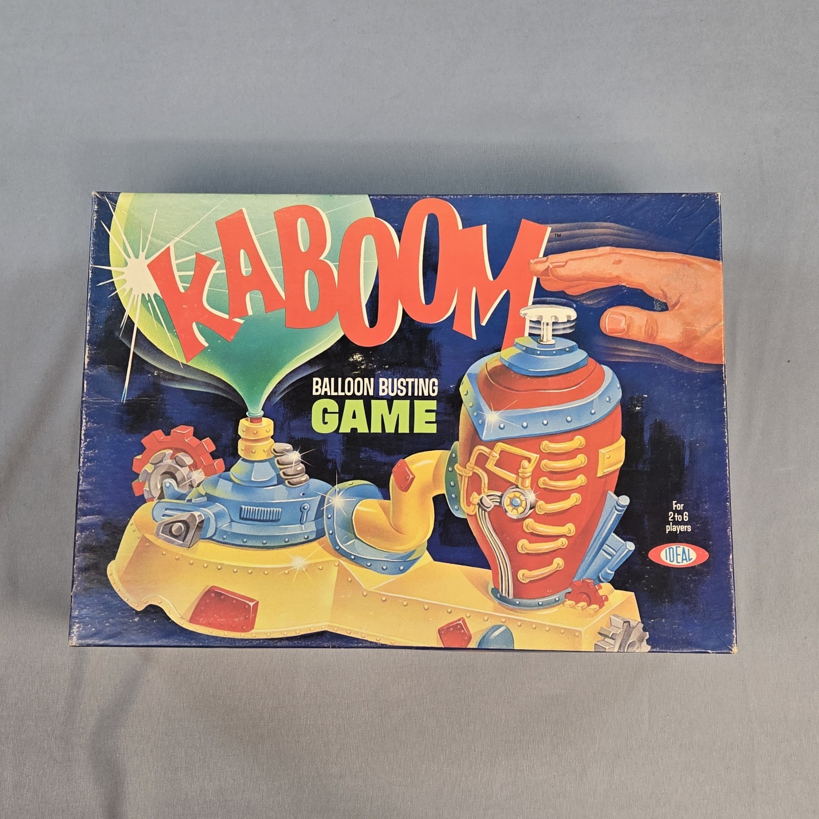 Vintage KABOOM- Balloon Busting game 1965 – Ideal – Missing 1 Peg No Balloons
