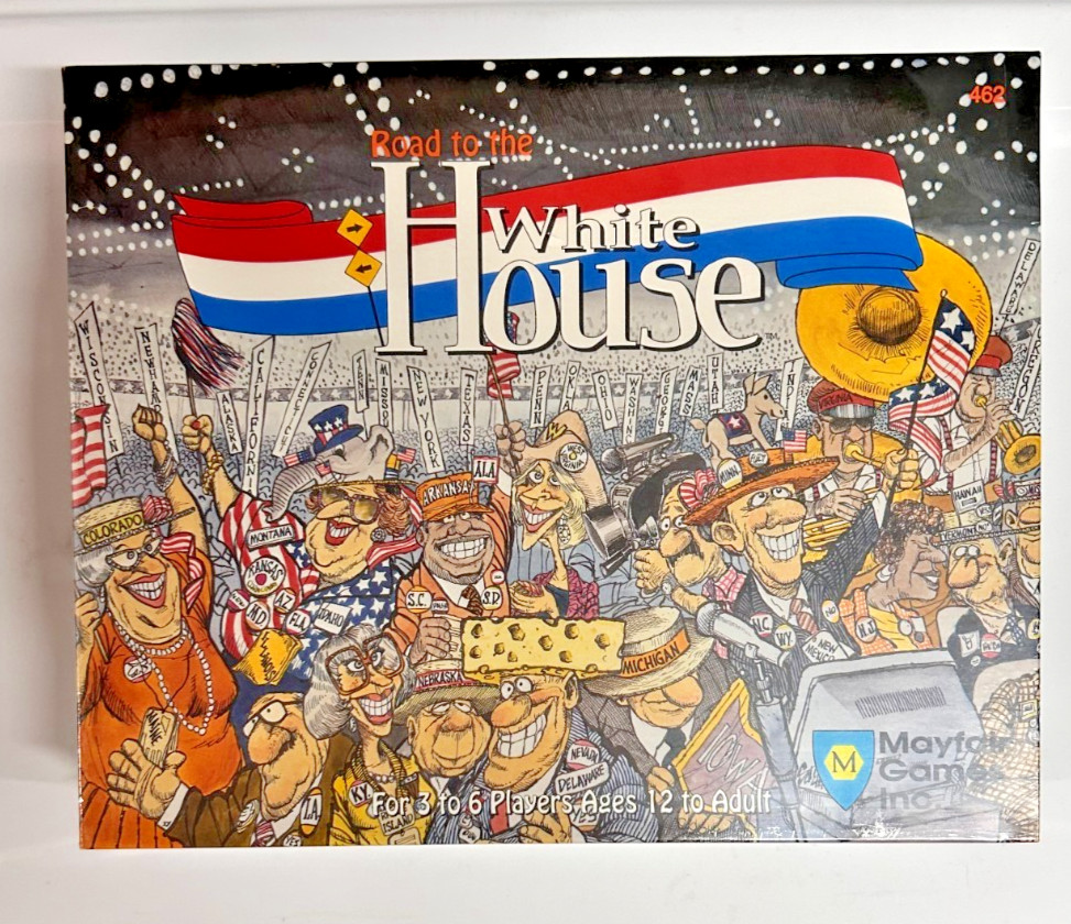 Road to the White House boardgame New in Shrink by Mayfair Game