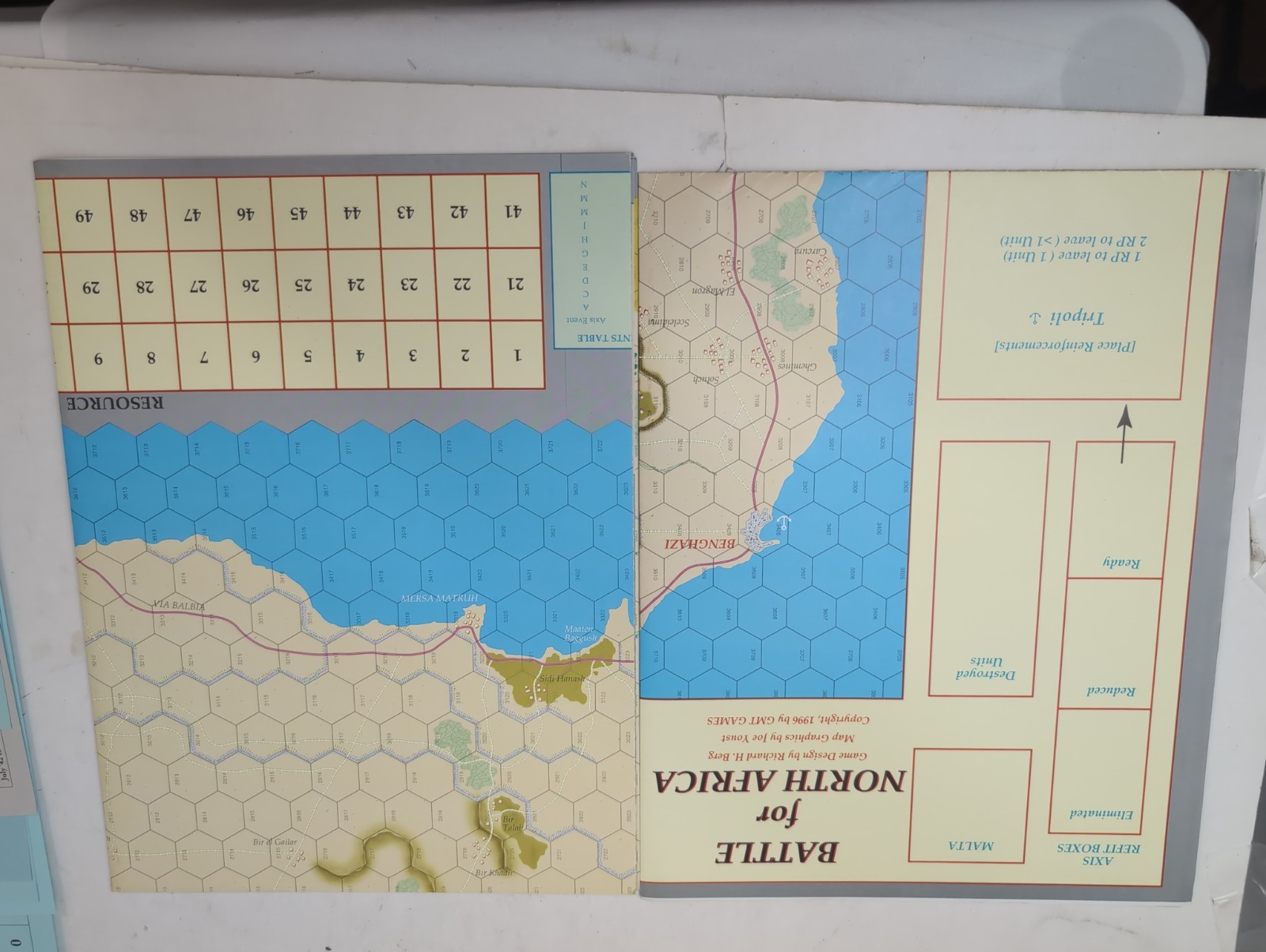 THE BATTLE FOR NORTH AFRICA War In The Desert 1940-42 #9603- GMT – NOS Unpunched