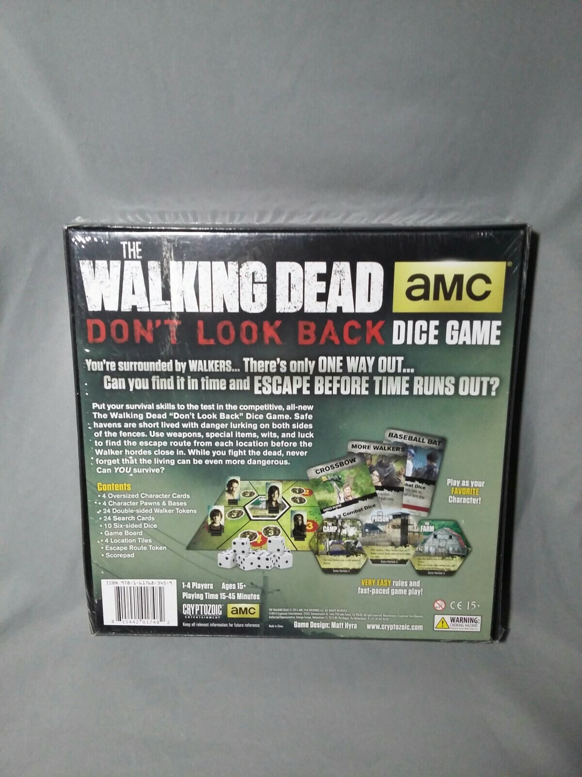 The Walking Dead AMC Don’t Look Back Dice Board Game