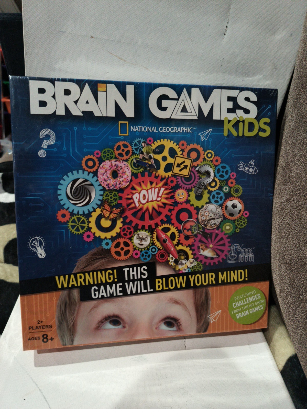 National Geographic Brain Games Kids board game 2+ players Sealed New