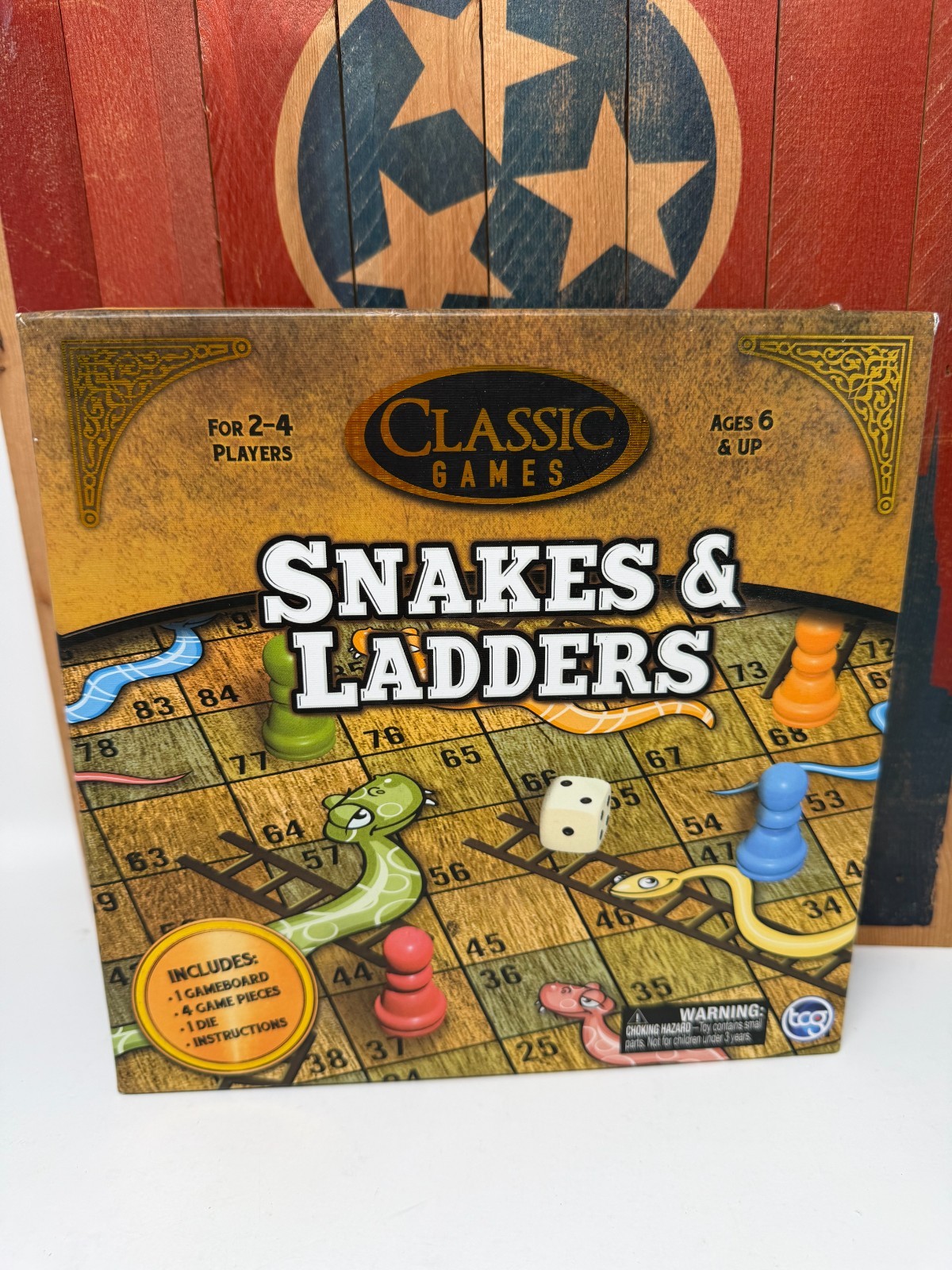 TCG Classic Games Snakes and Ladders Board Game Family Kids 91016