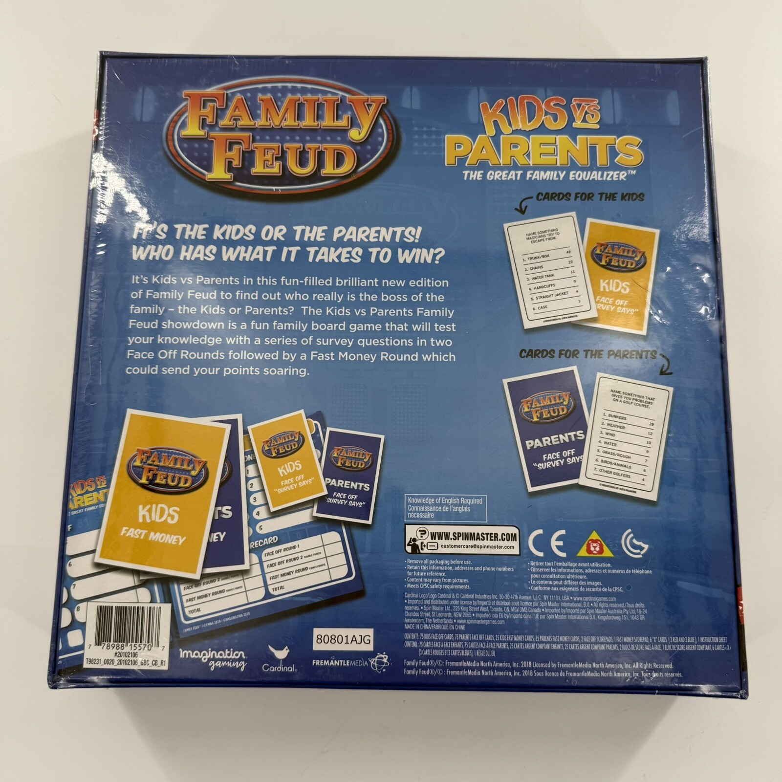 Family Feud Kids VS Parents Edition Family Game Night New Factory Sealed