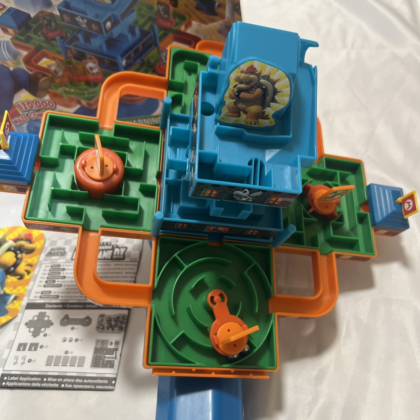 Epoch Games Super Mario Adventure DX Tabletop Skill and Action Game.