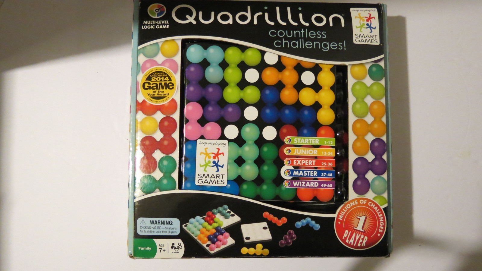 QUADRILLION ~ MULTI-LEVEL LOGIC GAME ~ ULTIMATE SOLITAIRE~COMPLETE ~ SMART GAMES