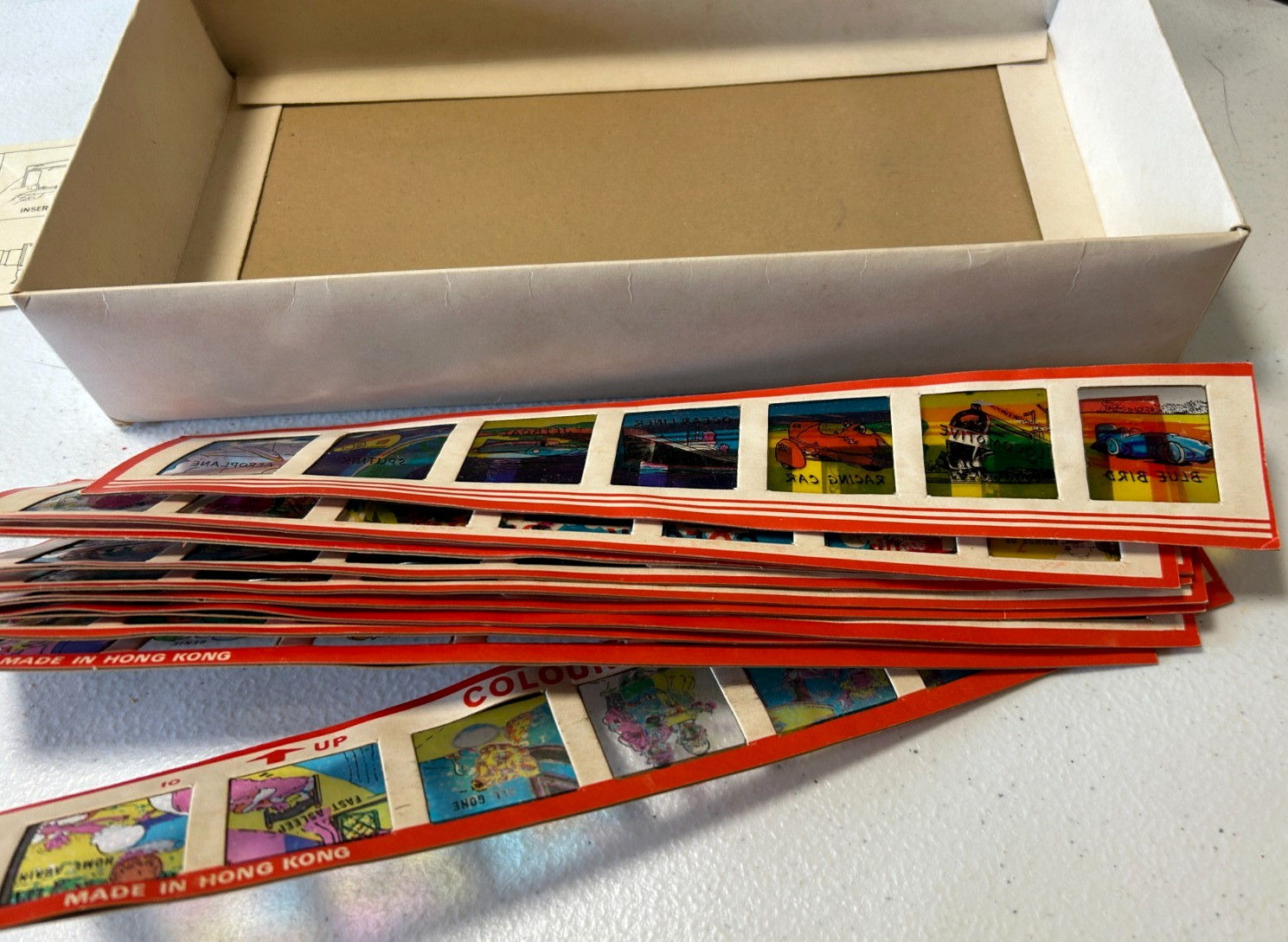 Vintage 1960s Stellar Battery Operated Toy Projector Slides No 8106 Hong Kong