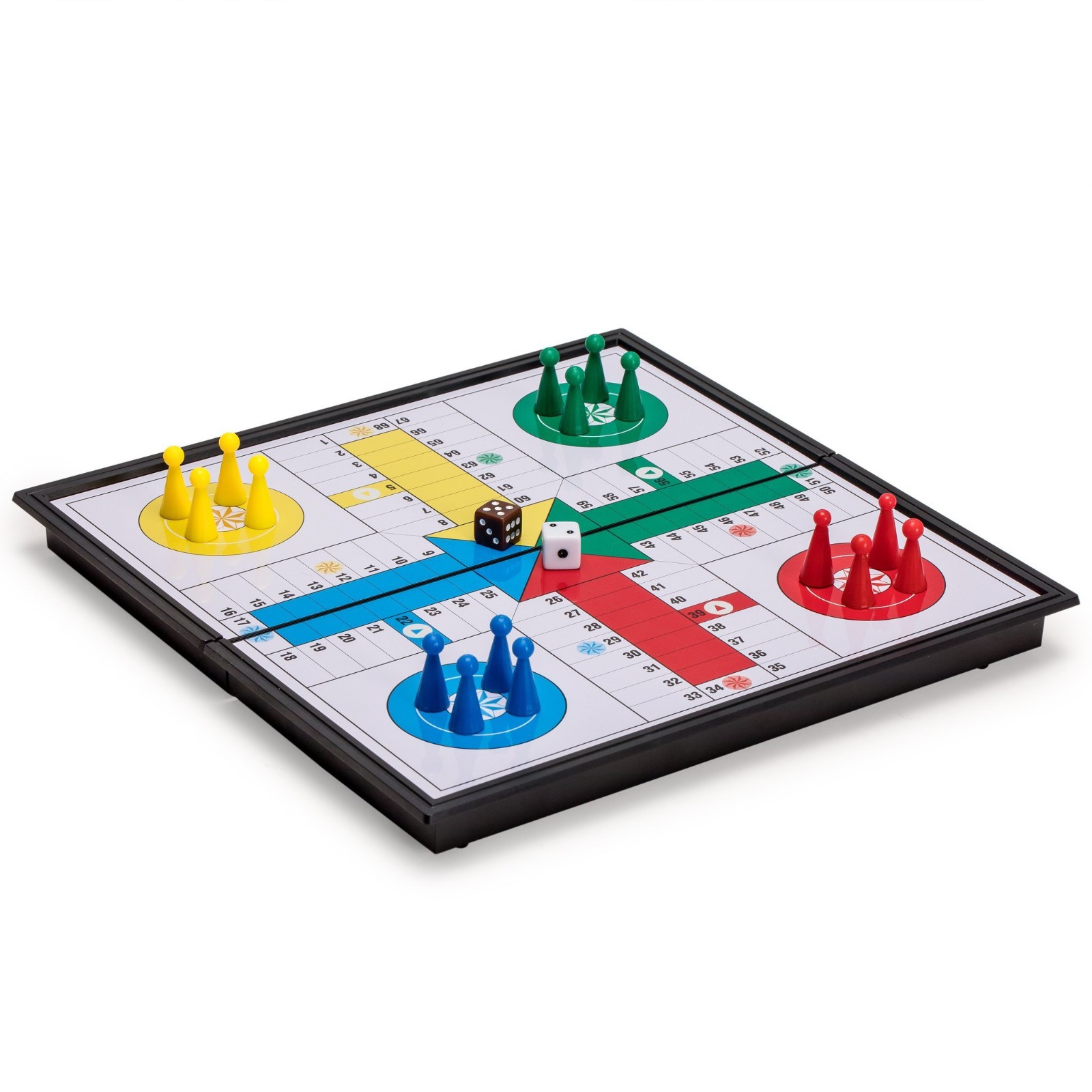 YMI Ludo Magnetic Folding Travel Board Game Set – 9.8″