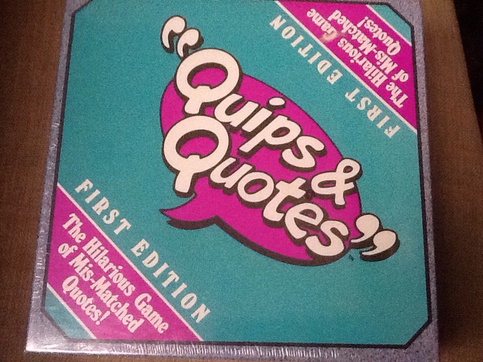 QUIPS & QUOTES TALICOR 1991 Game New Sealed