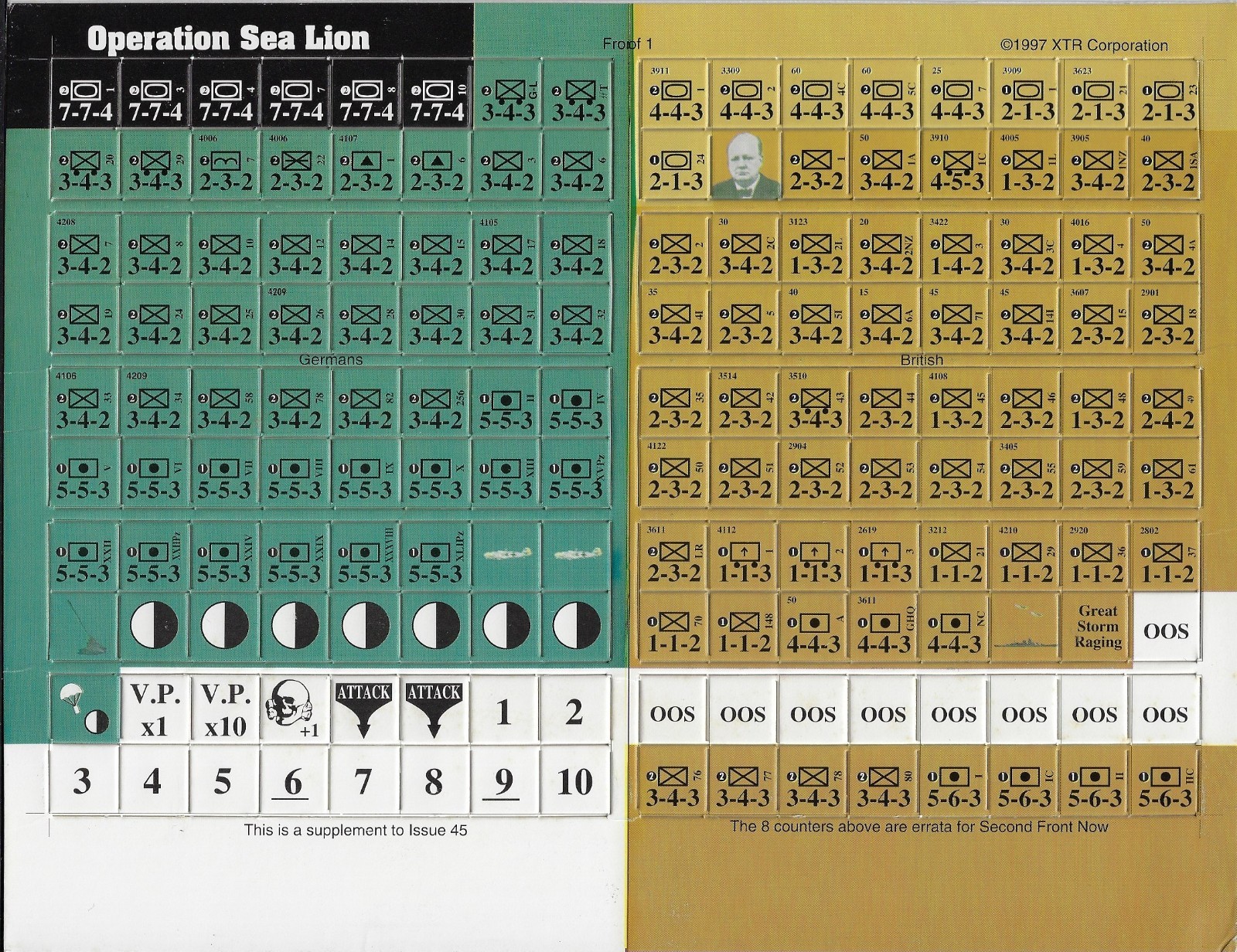 Command Magazine #45 2 Games; Operation Sea Lion & Yarmuk Holy Land 636AD Unpun